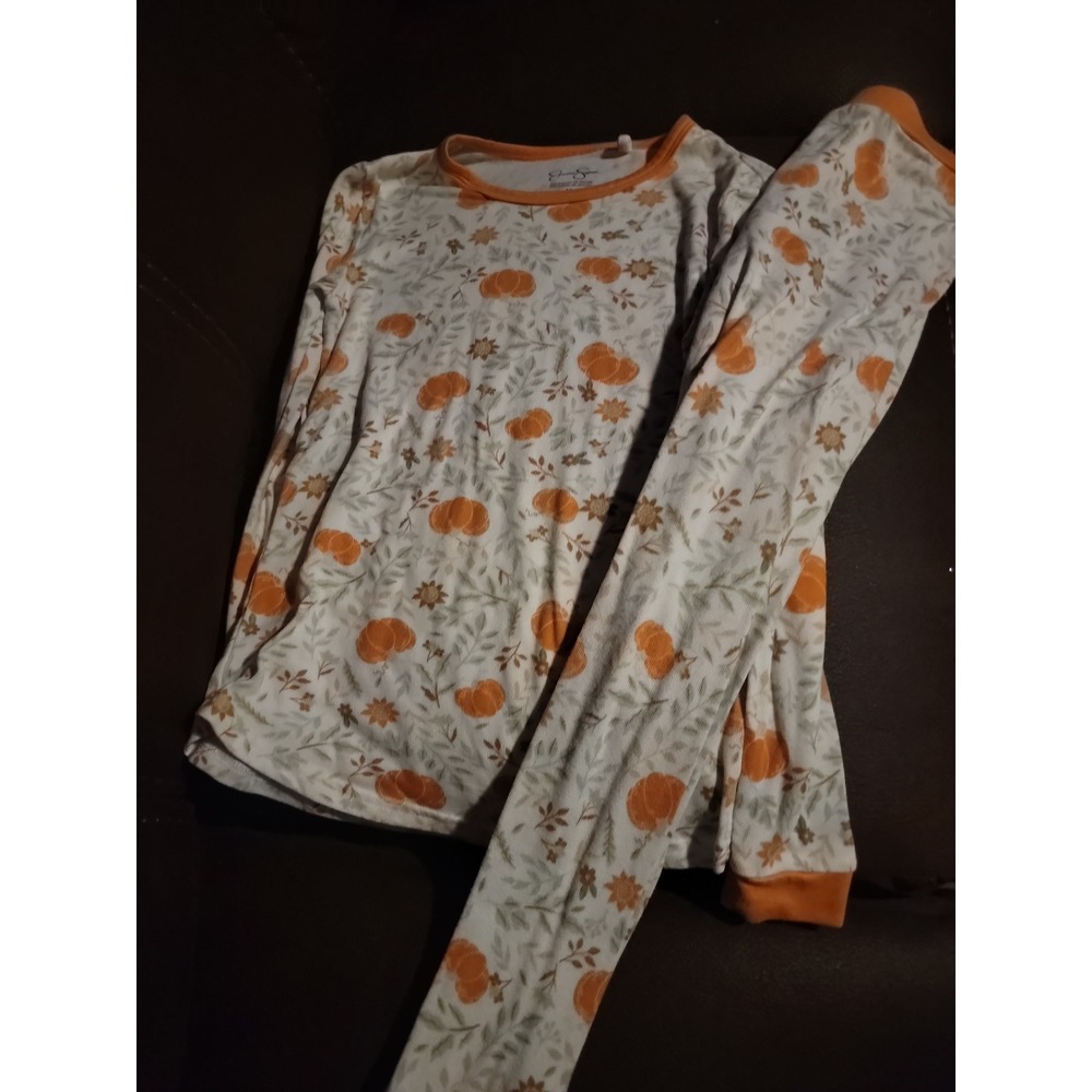 Jessica Simpson Halloween fall autumn pumpkin pajamas size 12